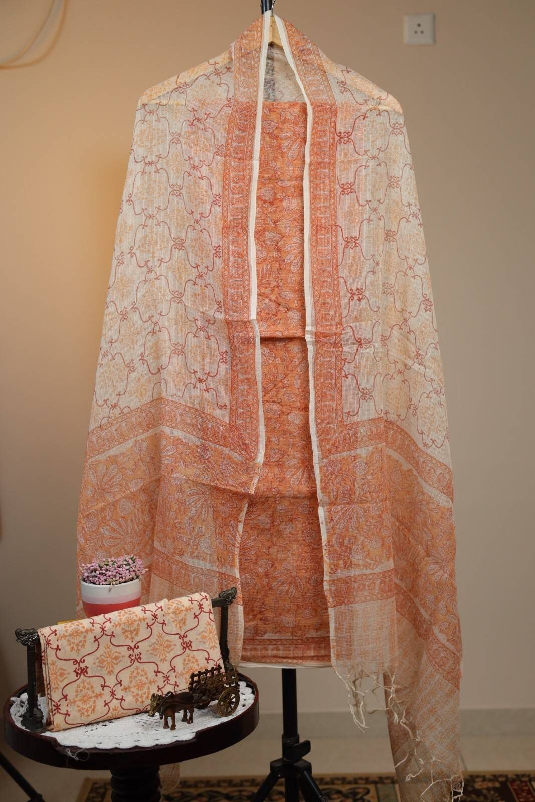 Kota Doriya Salwars - Light Orange