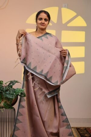 Semi Linen Tissue - Dusty Mauve Pink