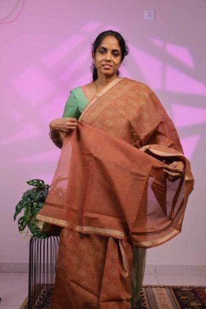 Kota Saree - Honey Brown