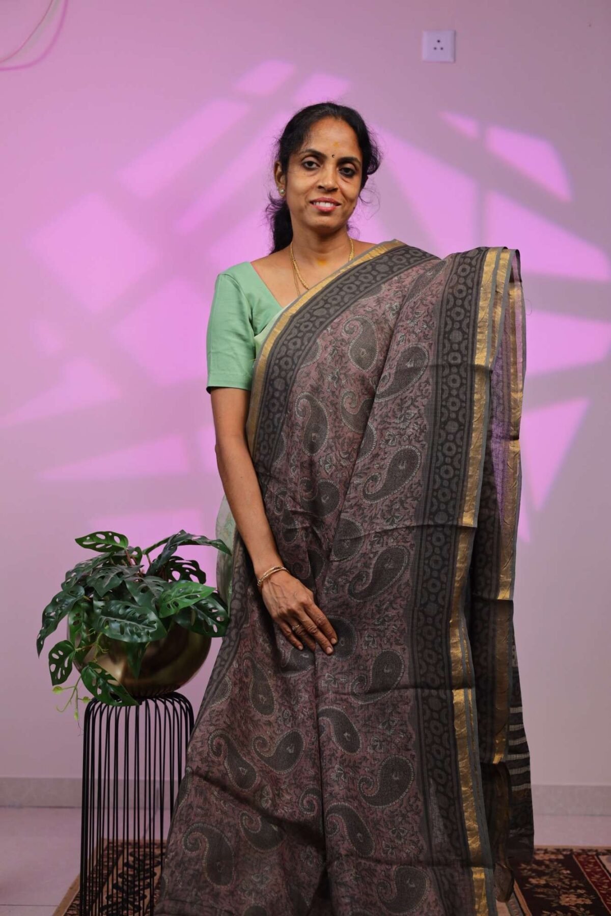 Kota Saree - Pastel Grape