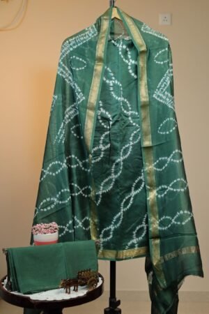 Maheswari Silk Salwar - Green