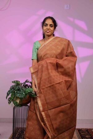 Kota Saree - Honey Brown